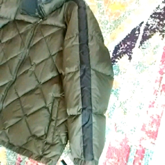 Puffy Warm Olive Blk Physcical Science Jacket XXL - Picture 5 of 8